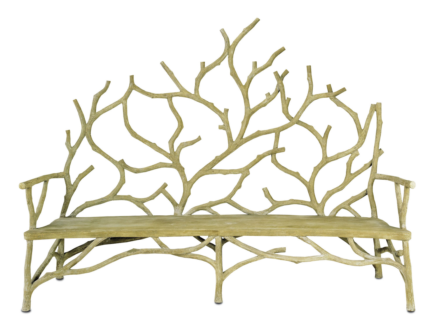 Currey and Company - 2008 - Bench - Elwynn - Portland/Faux Bois