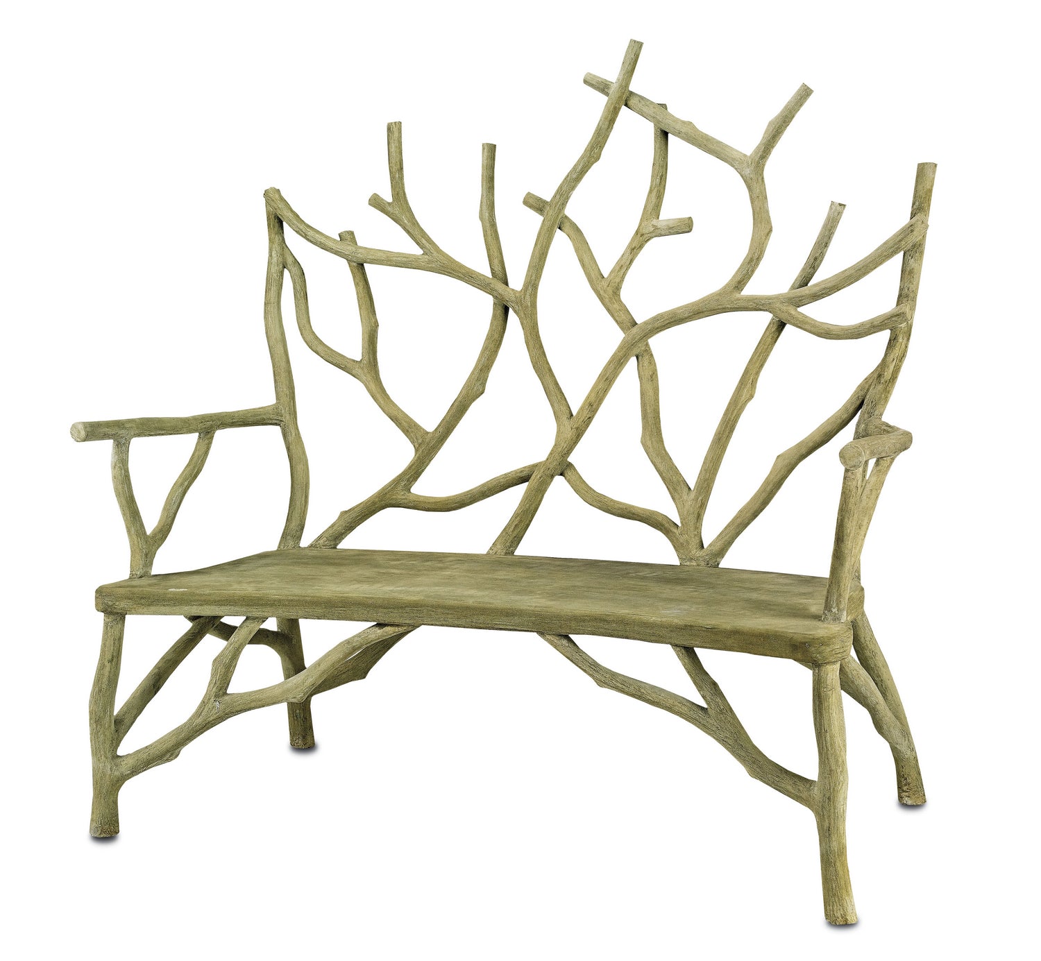 Currey and Company - 2009 - Bench - Elwynn - Portland/Faux Bois