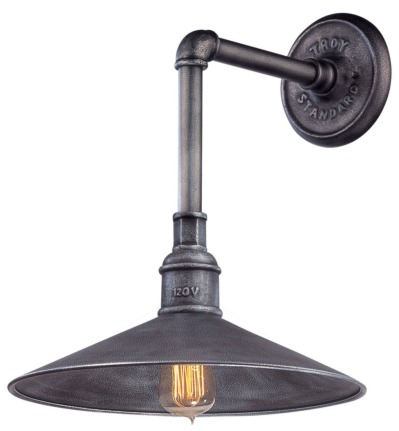 Troy Lighting - B2772-OS - One Light Wall Lantern - Toledo - Old Silver