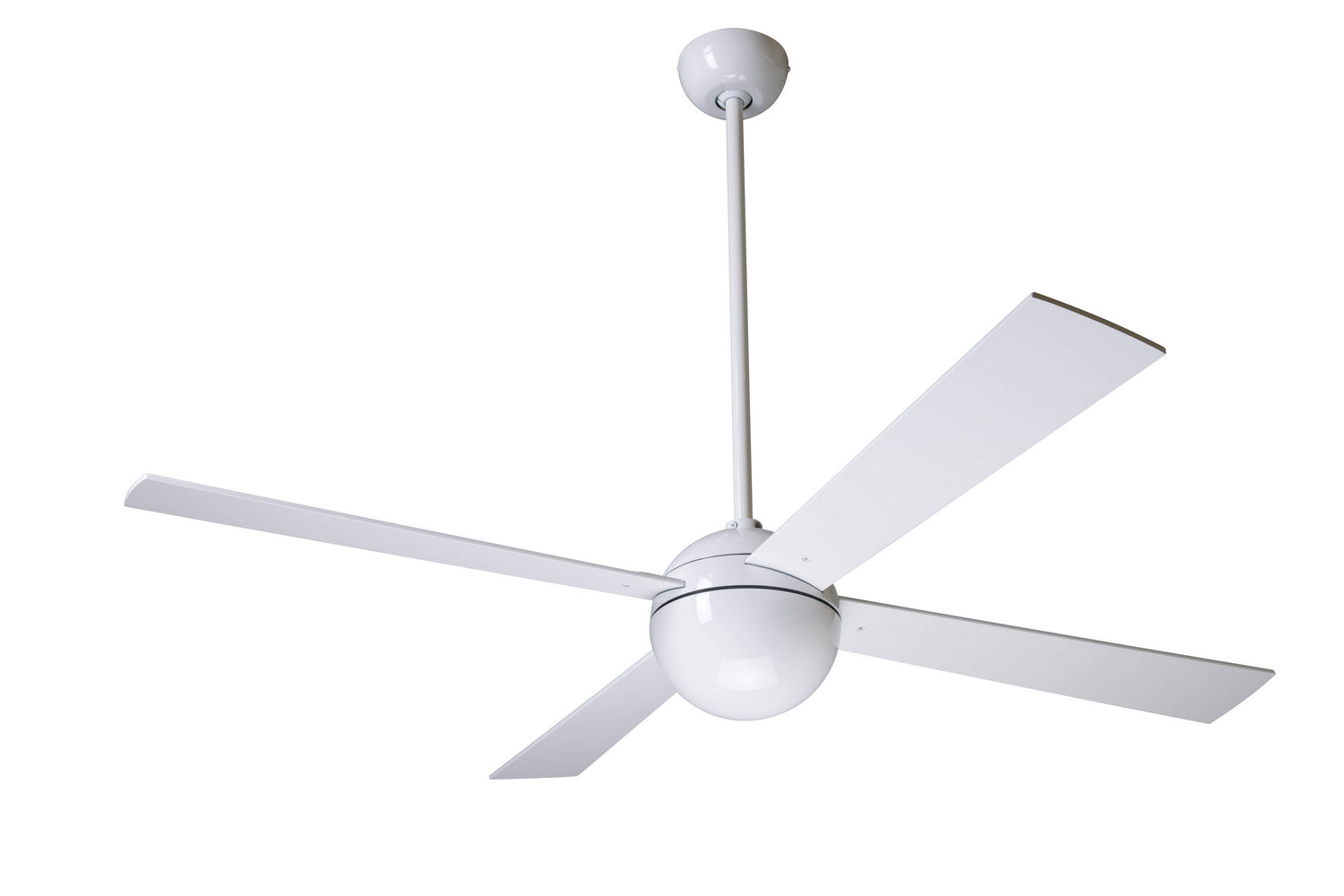 Modern Fan Co - BAL-GW-42-WH-NL-001 - 42"Ceiling Fan - Ball - Gloss White