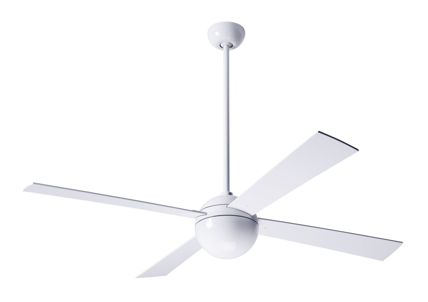 Modern Fan Co - BAL-GW-52-WH-NL-001 - 52"Ceiling Fan - Ball - Gloss White