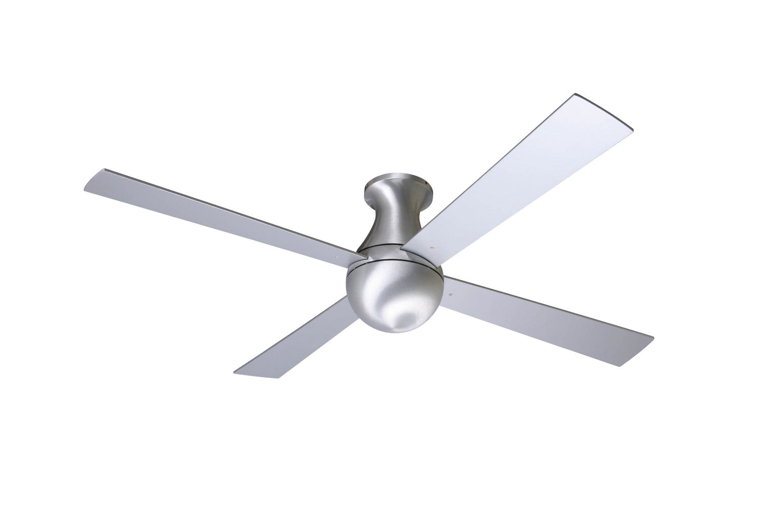 Modern Fan Co - BAL-FM-BA-42-AL-NL-001 - 42"Ceiling Fan - Ball Flush - Brushed Aluminum