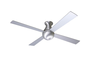 Modern Fan Co - BAL-FM-BA-42-AL-NL-001 - 42"Ceiling Fan - Ball Flush - Brushed Aluminum