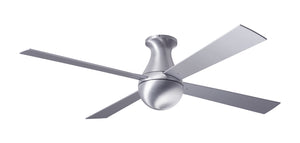 Modern Fan Co - BAL-FM-BA-52-AL-NL-001 - 52"Ceiling Fan - Ball Flush - Brushed Aluminum