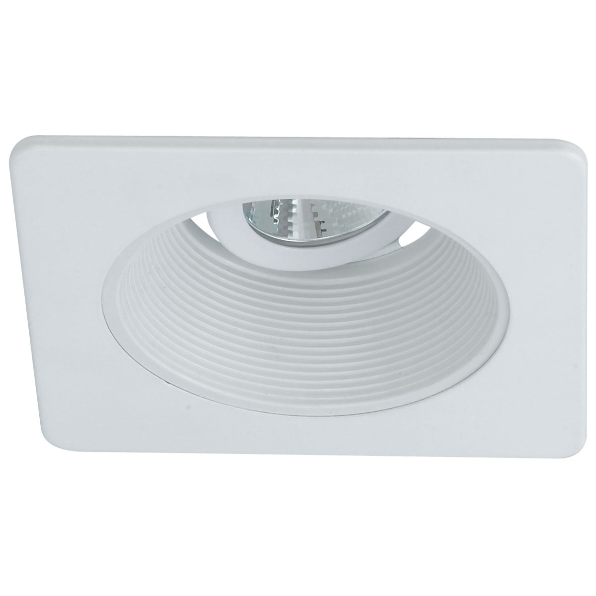 Nora Lighting - NL-4810WW - 4" Baffle, Sq Trim - Rec Lv 4" Square Trim - White