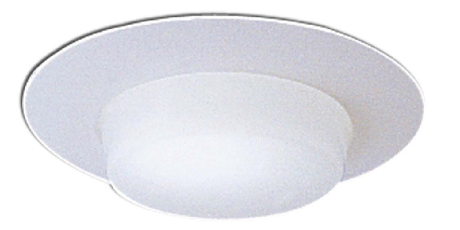 Nora Lighting - NP-24 - 6" Drop Opal Lens W/ Plastic Trim - Rec Inc 6" Trim - White