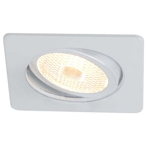 Nora Lighting - NS-4912W - 4" Wh Gimbal,Sq Trim - Rec Inc 4" Square Trim - White