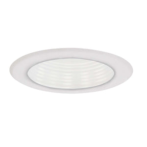 Nora Lighting - NT-5001W - 5" Baffle Splay Trim W/ Flange - Rec Inc 5" Trim - White