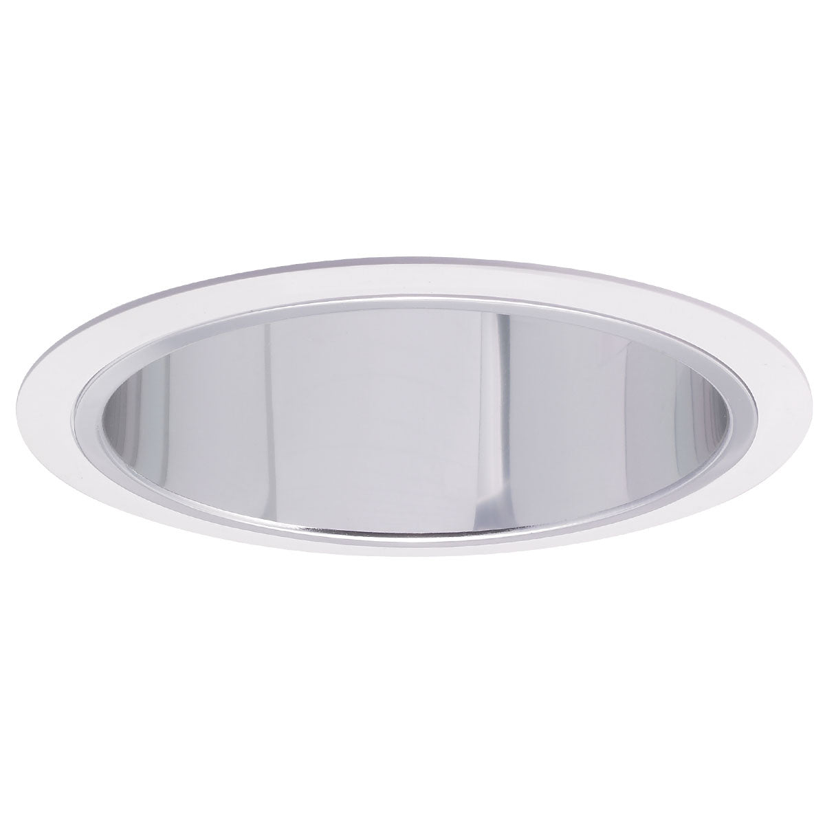 Nora Lighting - NTS-31 - 6" Specular Clear Reflectorector W/ Plastic Ring - Rec Inc 6" Trim - Chrome