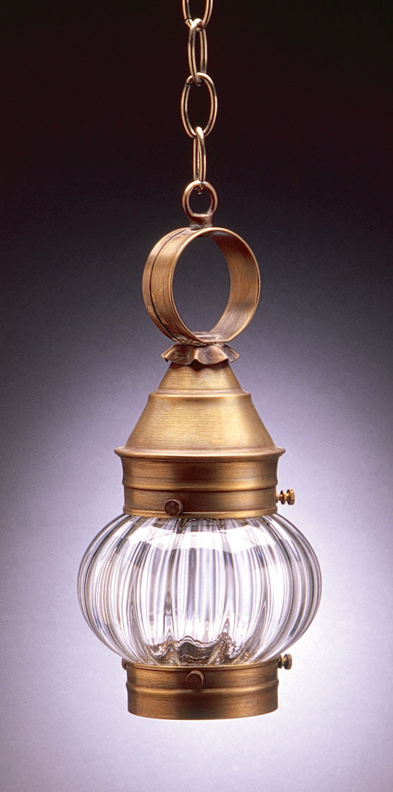 Northeast Lantern - 2012-DAB-MED-OPT - One Light Hanging Lantern - Cageless Onion - Dark Antique Brass