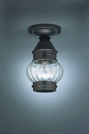 Northeast Lantern - 2014-DB-MED-OPT - One Light Flush Mount - Cageless Onion - Dark Brass