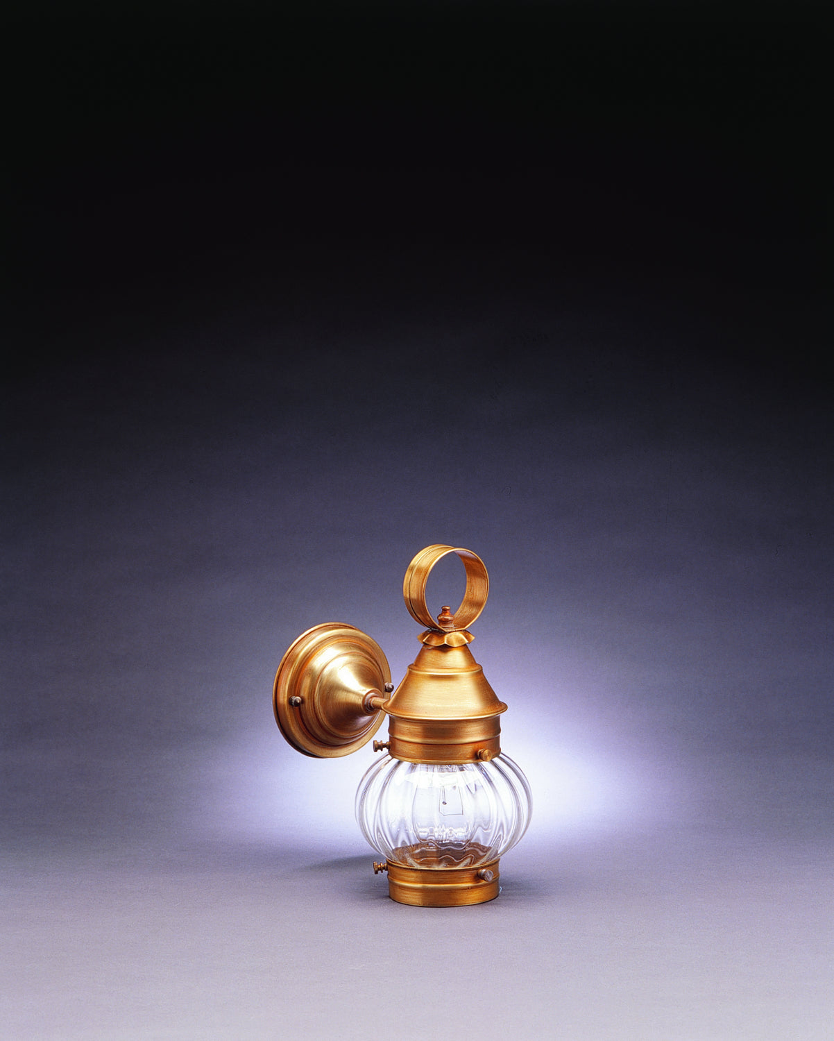 Northeast Lantern - 2015-AB-MED-OPT - One Light Wall Mount - Cageless Onion - Antique Brass