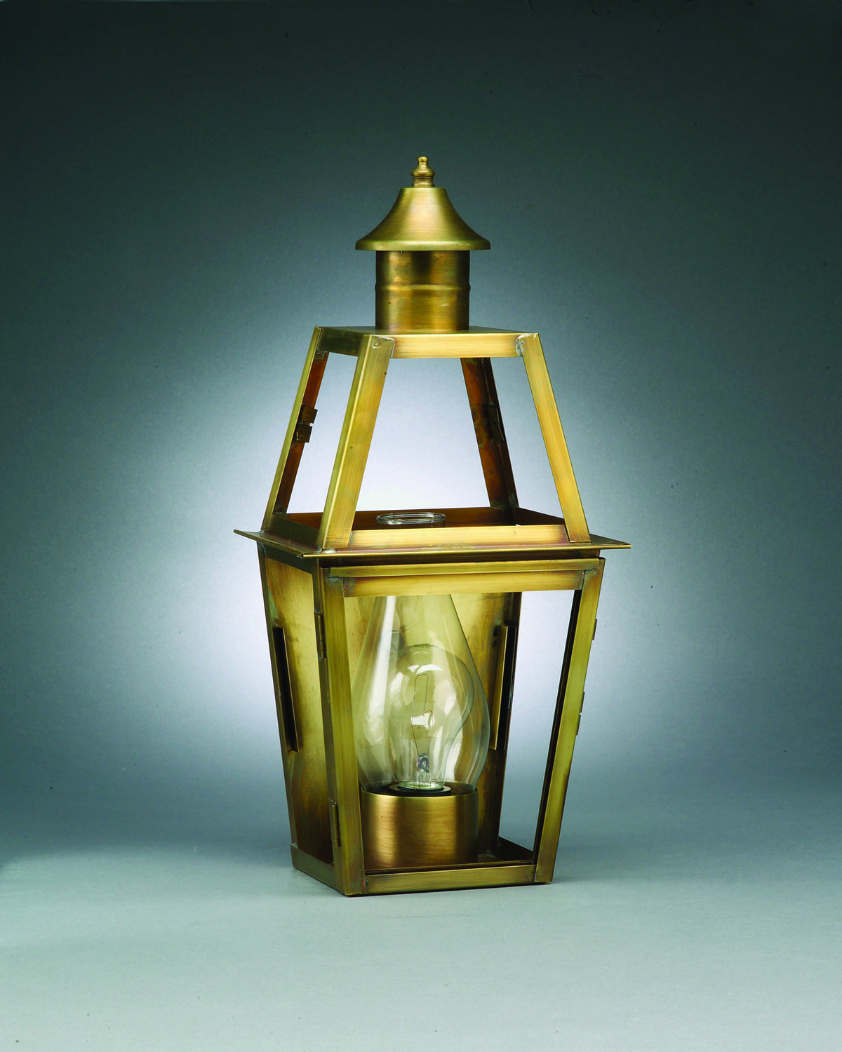 Northeast Lantern - 2231-AB-CIM-CLR - One Light Wall Mount - Uxbridge - Antique Brass