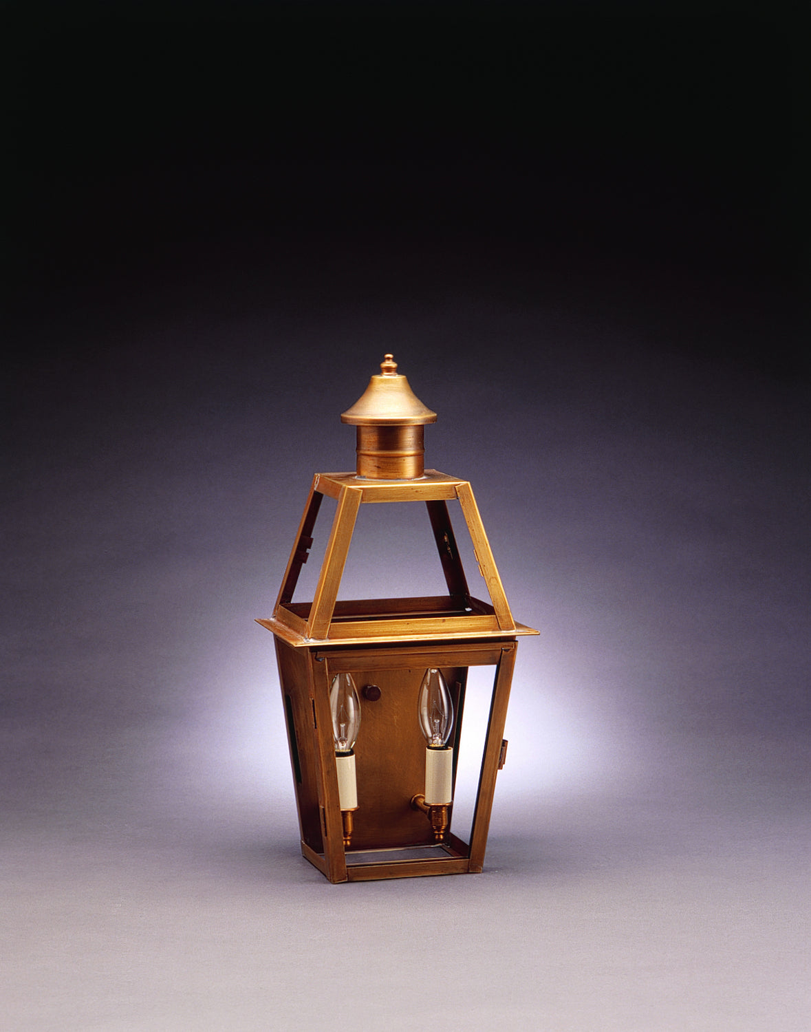 Northeast Lantern - 2231-AB-LT2-CLR - Two Light Wall Mount - Uxbridge - Antique Brass