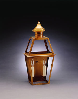 Northeast Lantern - 2241-AB-LT2-CLR - Two Light Wall Mount - Uxbridge - Antique Brass