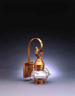 Northeast Lantern - 2511-AB-MED-OPT - One Light Wall Mount - Onion - Antique Brass