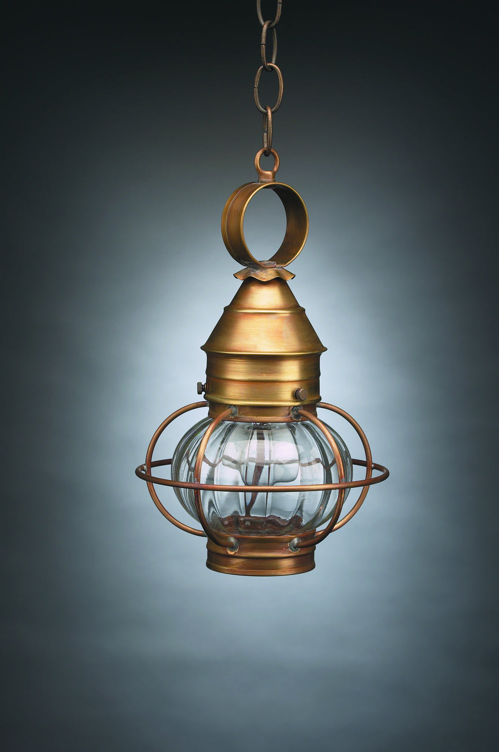 Northeast Lantern - 2512-AB-MED-OPT - One Light Hanging Lantern - Onion - Antique Brass