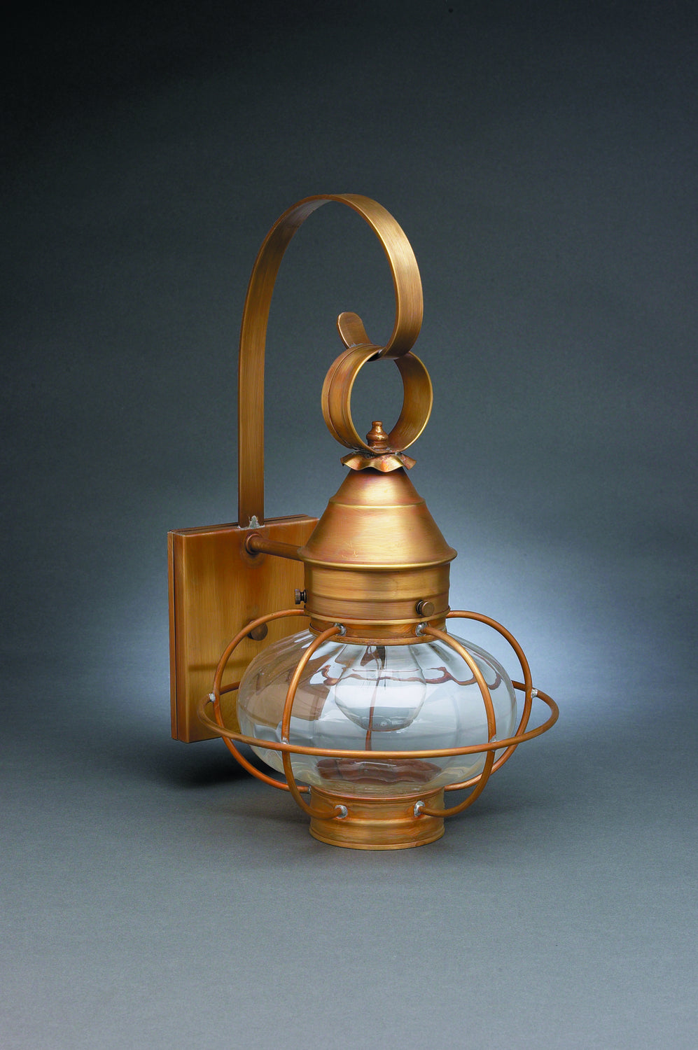 Northeast Lantern - 2521-AB-MED-OPT - One Light Wall Mount - Onion - Antique Brass