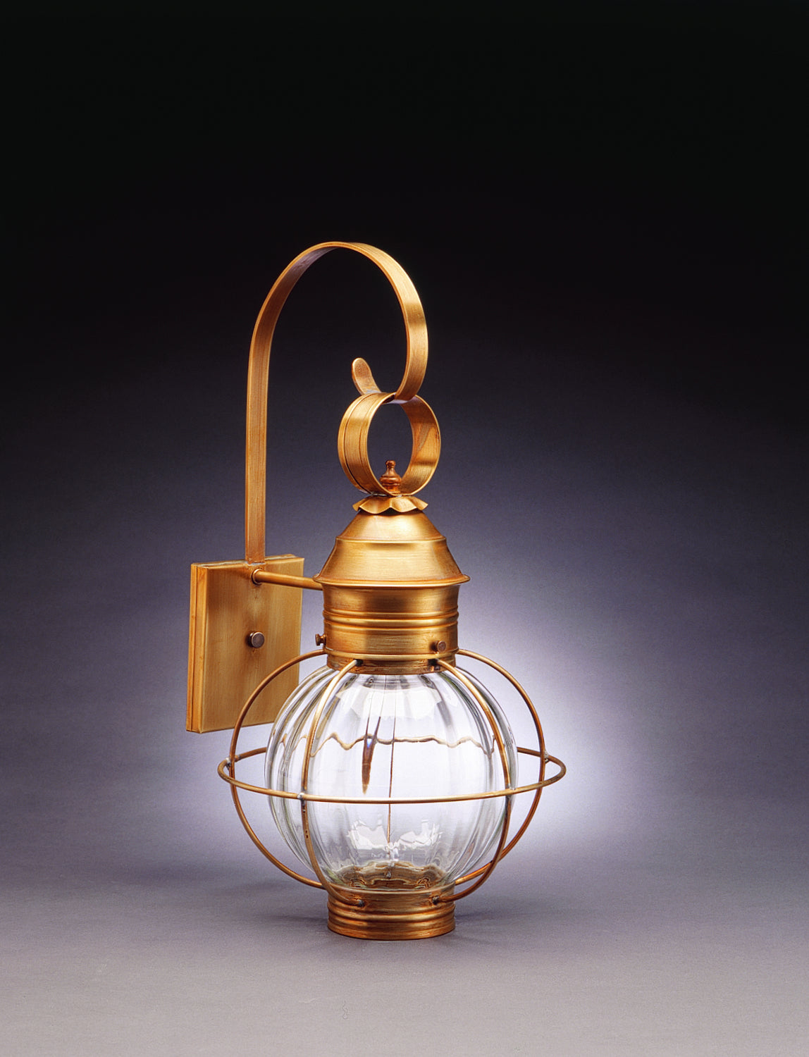 Northeast Lantern - 2831-AB-MED-OPT - One Light Wall Mount - Round Onion - Antique Brass