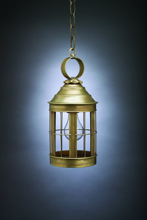 Northeast Lantern - 3312-AB-MED-CLR - One Light Hanging Lantern - Heal - Antique Brass