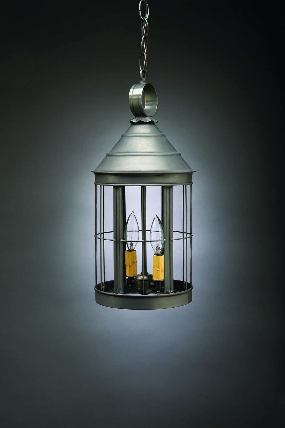 Northeast Lantern - 3332-DB-LT2-CLR - Two Light Hanging Lantern - Heal - Dark Brass