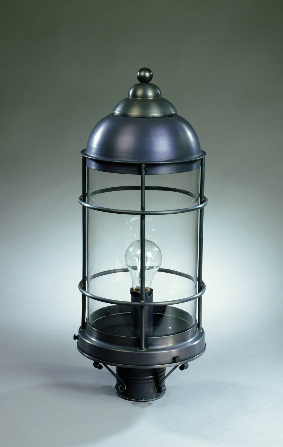 Northeast Lantern - 3533-DB-MED-CLR - One Light Post Mount - Nautical - Dark Brass