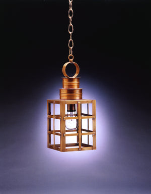 Northeast Lantern - 5132-AB-MED-CLR - One Light Hanging Lantern - Suffolk - Antique Brass