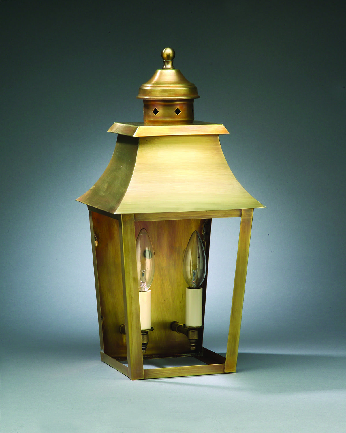 Northeast Lantern - 5531-AB-LT2-CLR - Two Light Wall Mount - Sharon - Antique Brass