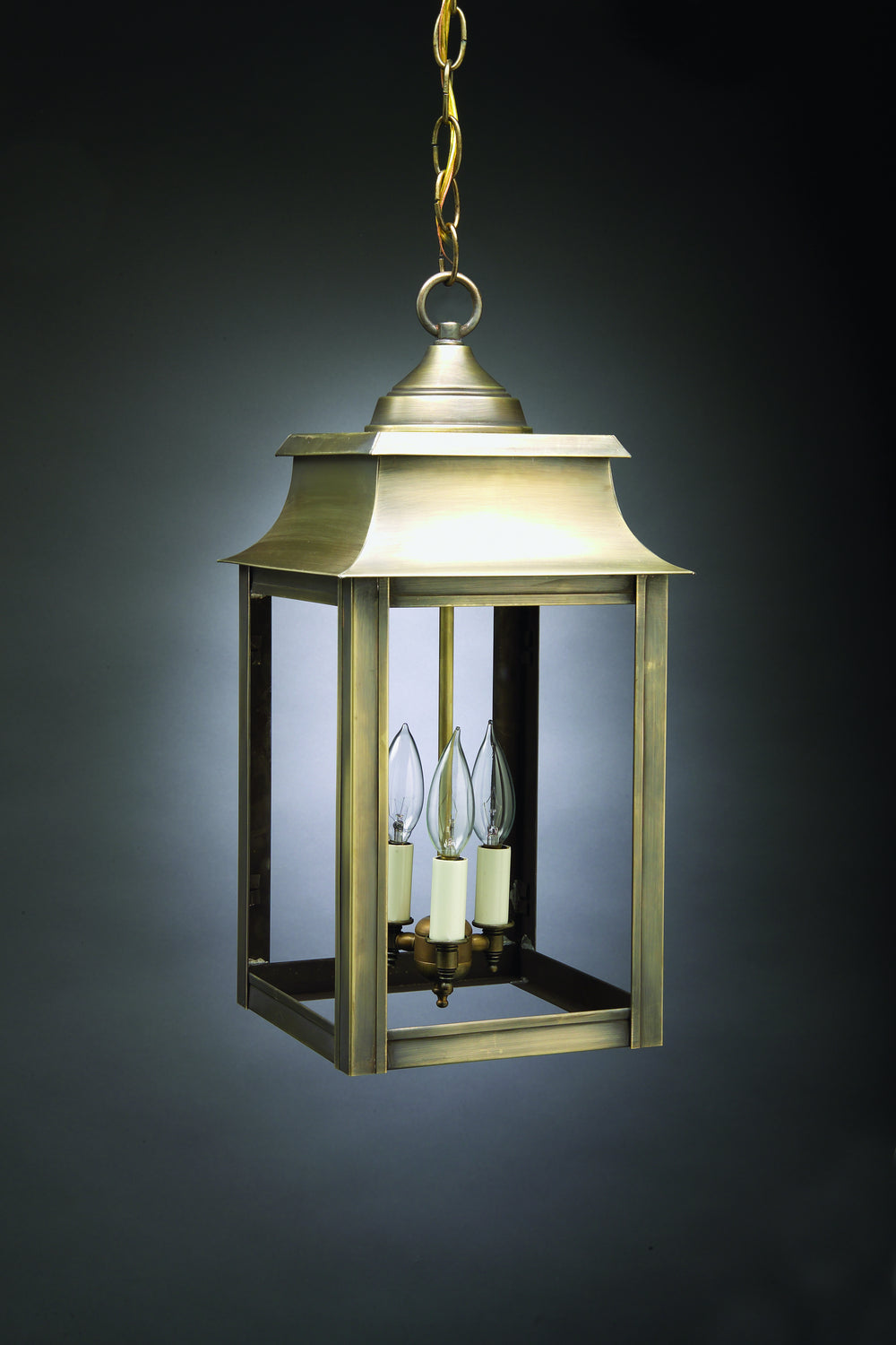 Northeast Lantern - 5632-AB-LT3-CLR - Three Light Hanging Lantern - Concord - Antique Brass