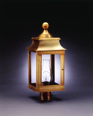 Northeast Lantern - 5633-AB-CIM-CLR - One Light Post Mount - Concord - Antique Brass