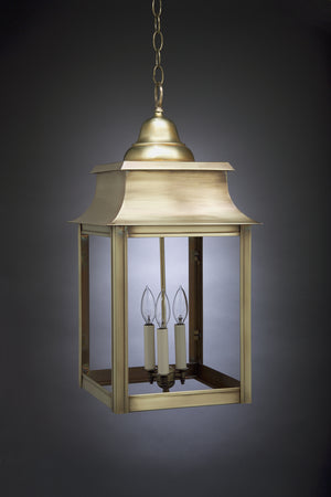 Northeast Lantern - 5652-AB-LT3-CLR - Three Light Hanging Lantern - Concord - Antique Brass