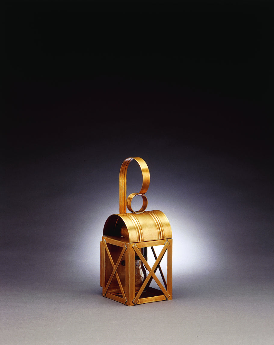 Northeast Lantern - 6011-AB-MED-CLR - One Light Wall Mount - Adams - Antique Brass