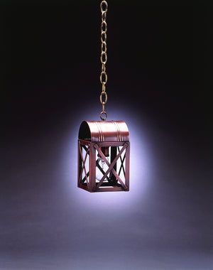 Northeast Lantern - 6012-DB-MED-CLR - One Light Hanging Lantern - Adams - Dark Brass