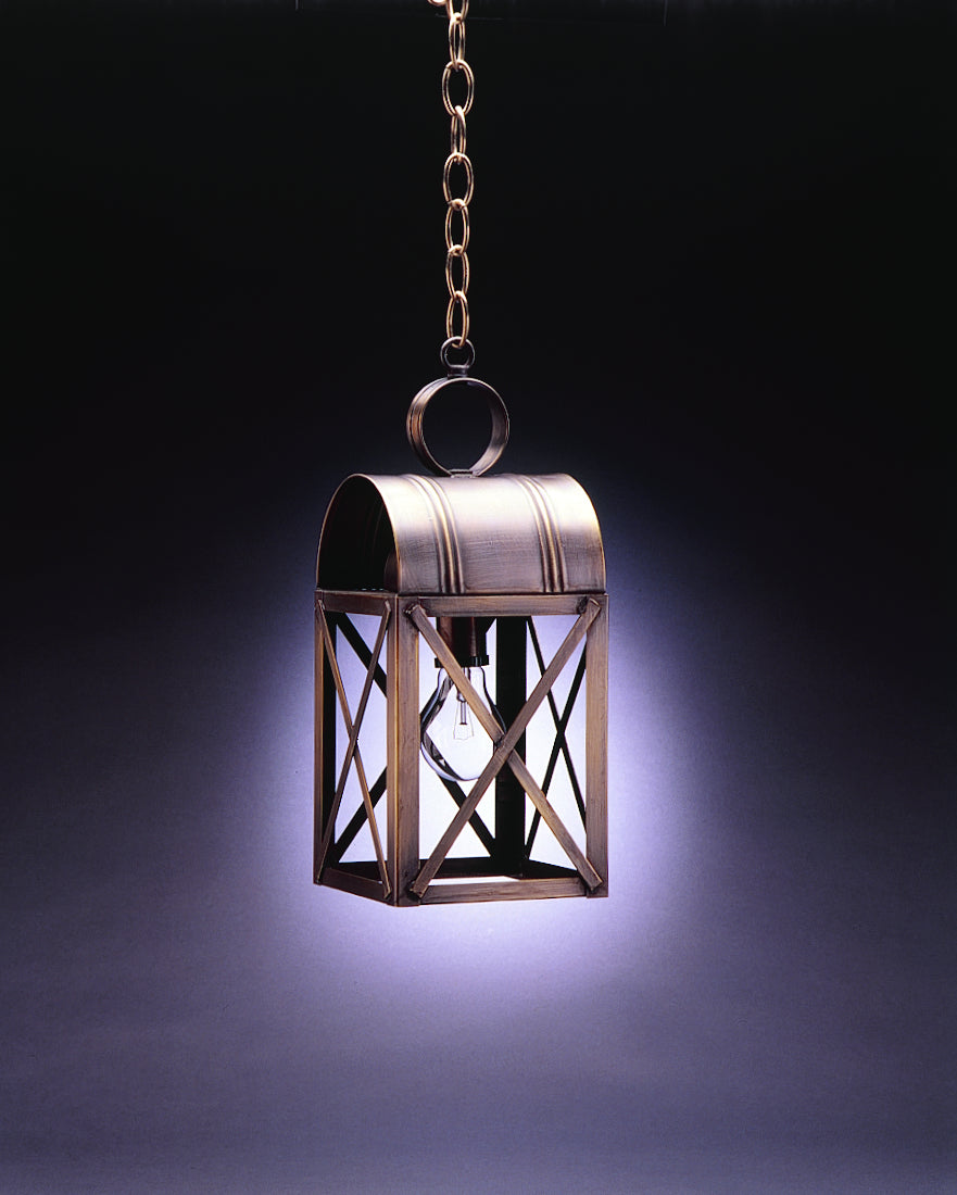 Northeast Lantern - 6032-DB-MED-CLR - One Light Hanging Lantern - Adams - Dark Brass