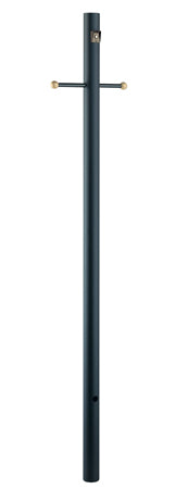 Acclaim Lighting - 96-320BK - Post With Photocell And Cross Arm - Direct Burial Lamp Posts - Matte Black