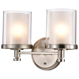 Nuvo Lighting - 60-4642 - Two Light Vanity - Decker - Brushed Nickel