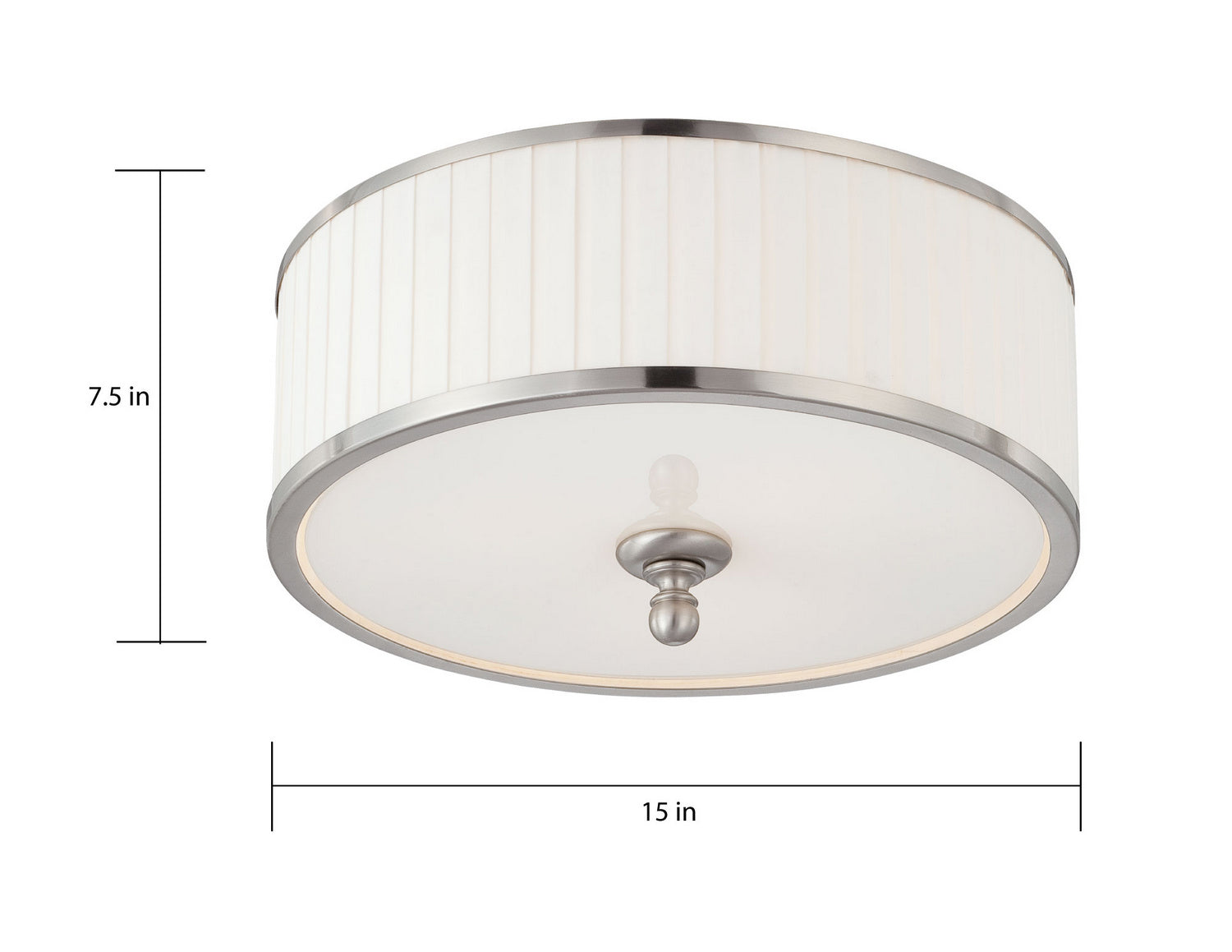 Nuvo Lighting - 60-4741 - Three Light Flush Mount - Candice - Brushed Nickel