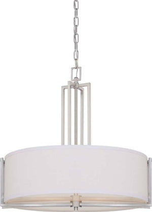 Nuvo Lighting - 60-4756 - Four Light Pendant - Gemini - Brushed Nickel