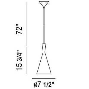 Eurofase - 20437-015 - BRONX-PEN-16IN-BK-GD - BRONX - Black