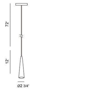 Eurofase - 20444-037 - SLIVER-PEN-12IN-BK - SLIVER - Black