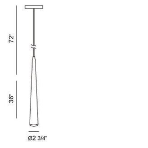 Eurofase - 20446-024 - SLIVER-PEN-36IN-PN - SLIVER - Polished Nickel