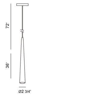 Eurofase - 20446-024 - SLIVER-PEN-36IN-PN - SLIVER - Polished Nickel
