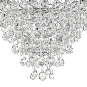 Crystorama - 130-CH - Three Light Mini Chandelier - Calypso - Polished Chrome