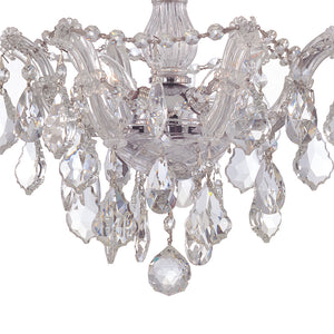 Crystorama - 4430-CH-CL-MWP - Three Light Semi Flush Mount - Maria Theresa - Polished Chrome