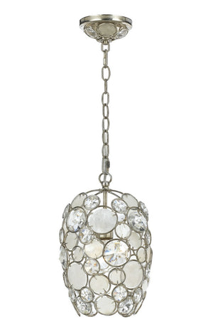 Crystorama - 523-SA - One Light Mini Chandelier - Palla - Antique Silver