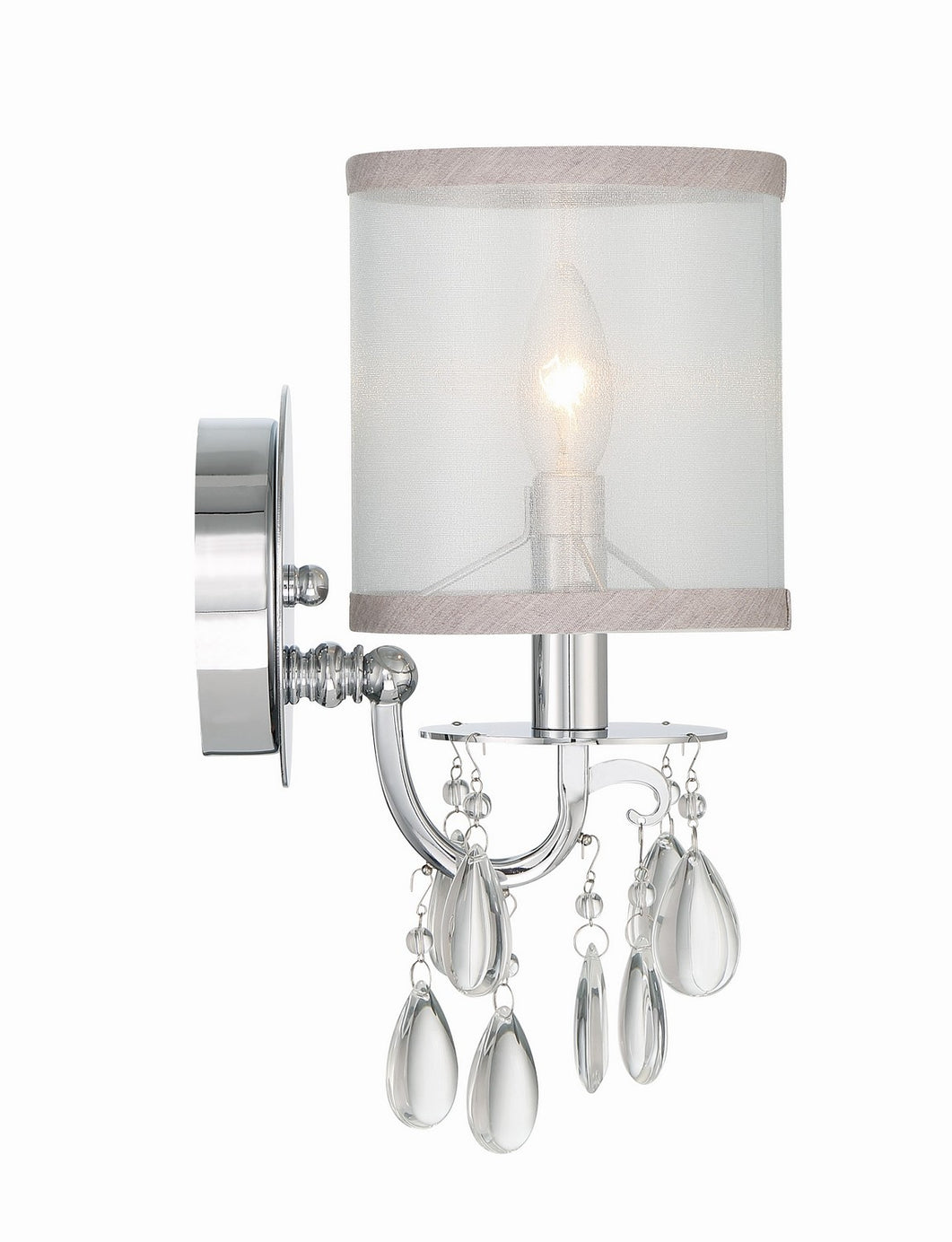 Crystorama - 5621-CH - One Light Wall Sconce - Hampton - Polished Chrome