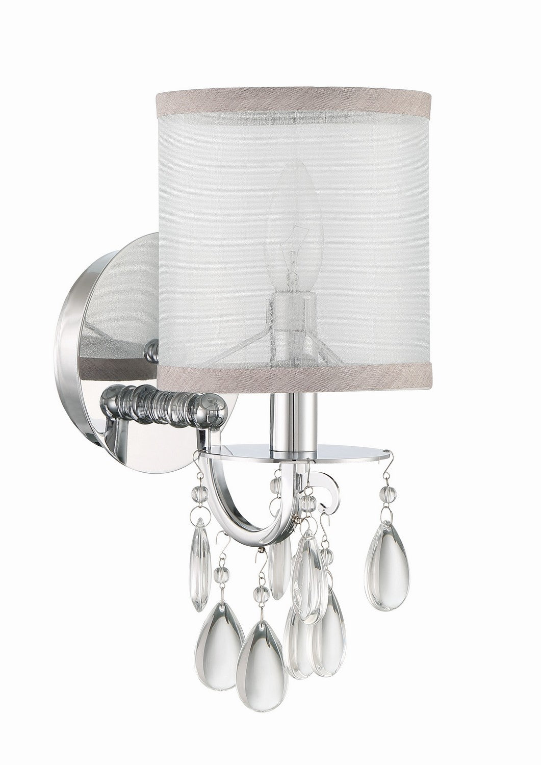 Crystorama - 5621-CH - One Light Wall Sconce - Hampton - Polished Chrome