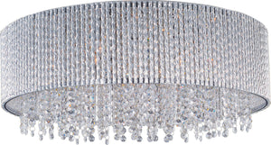 ET2 - E23132-10PC - Ten Light Flush Mount - Spiral - Polished Chrome