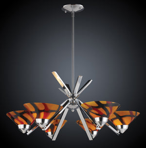 ELK Home - 1475/6JAS - Six Light Chandelier - Refraction - Polished Chrome