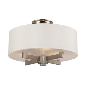 ELK Home - 20152/3 - Three Light Semi Flush Mount - Seven Springs - Satin Nickel